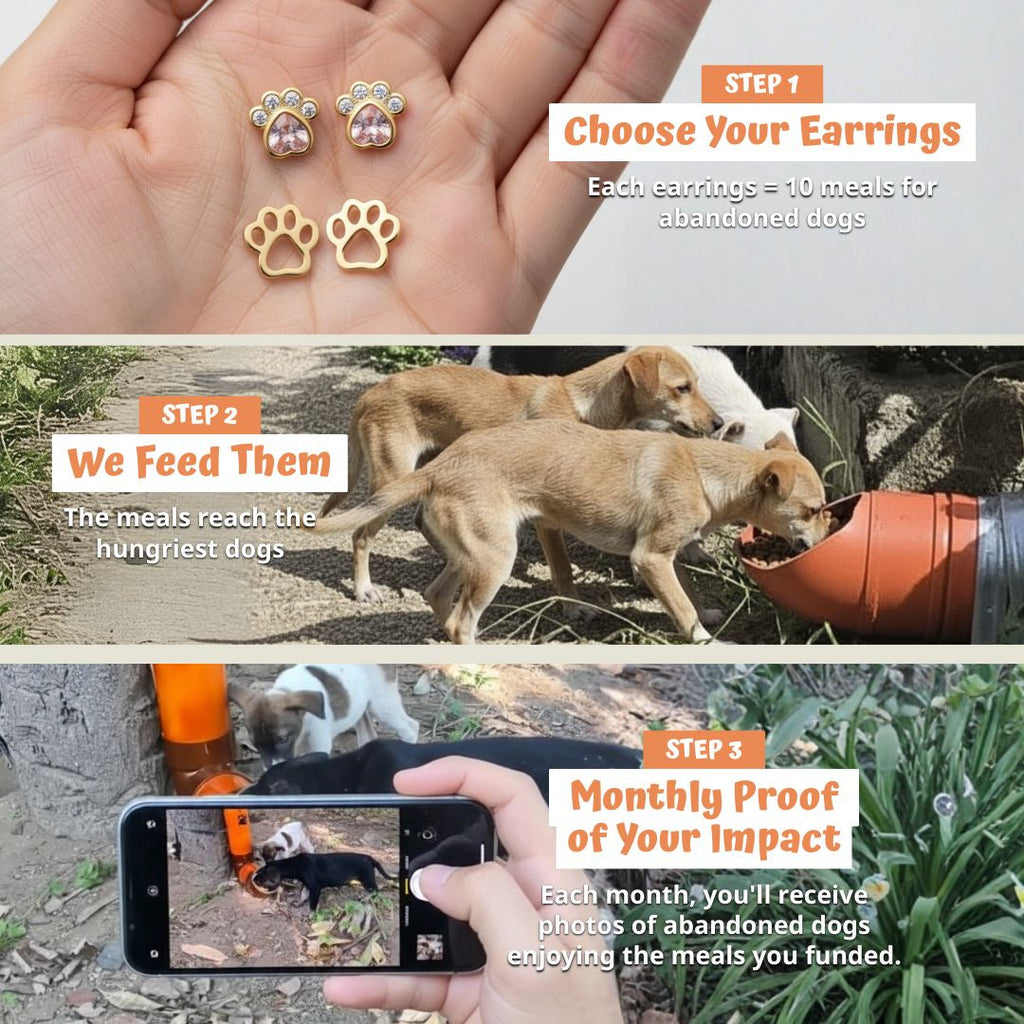 Radiant Paws Earrings