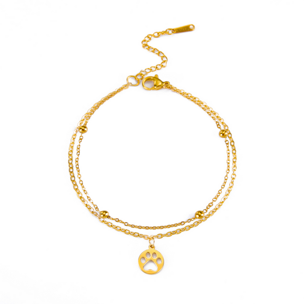 Paw Emblem Gold Bracelet